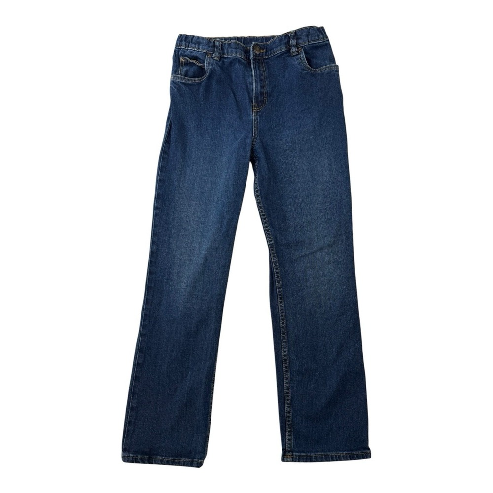 Carter's Kids Straight Fit Stretch Comfort Blue Jeans Adjustable Waist Sz 14 EUC